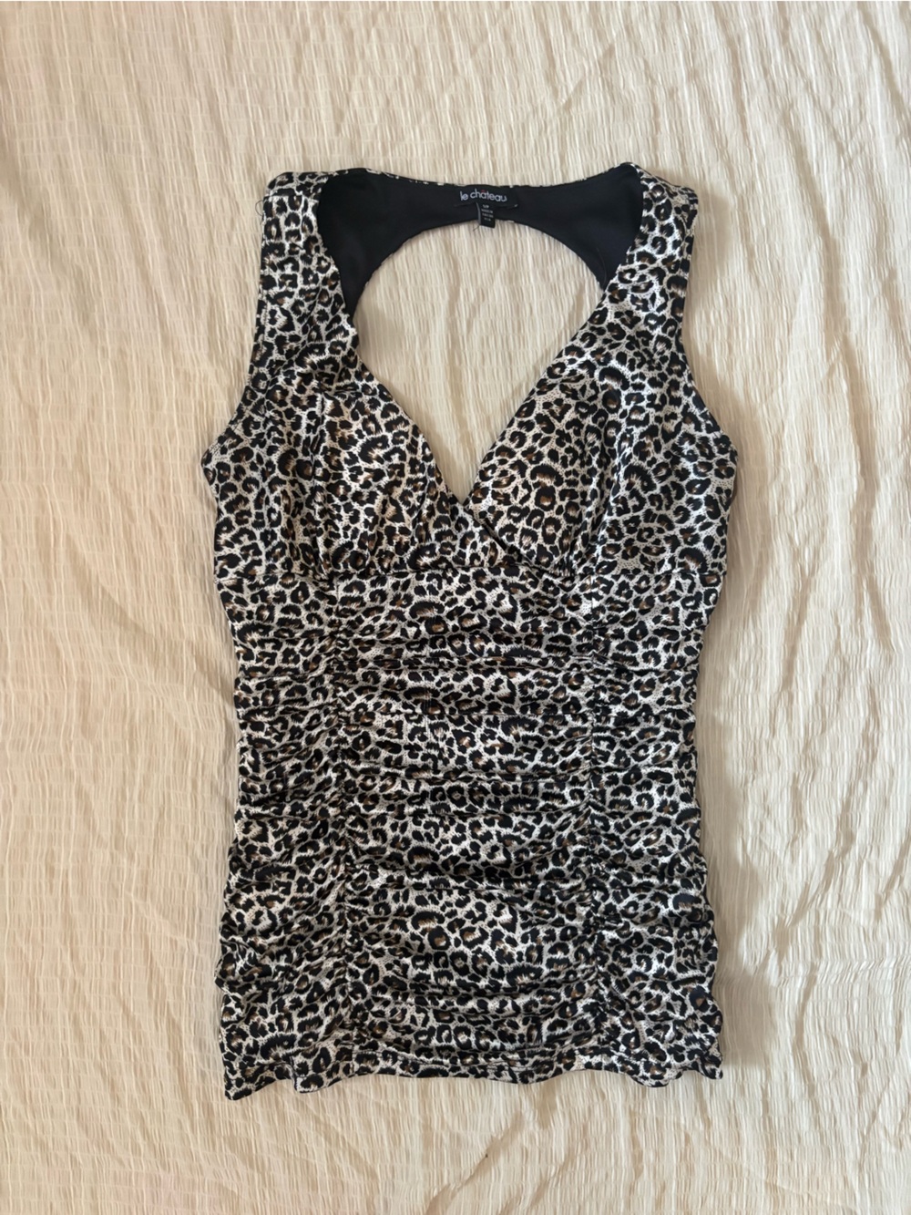 Y2k cheetah print top